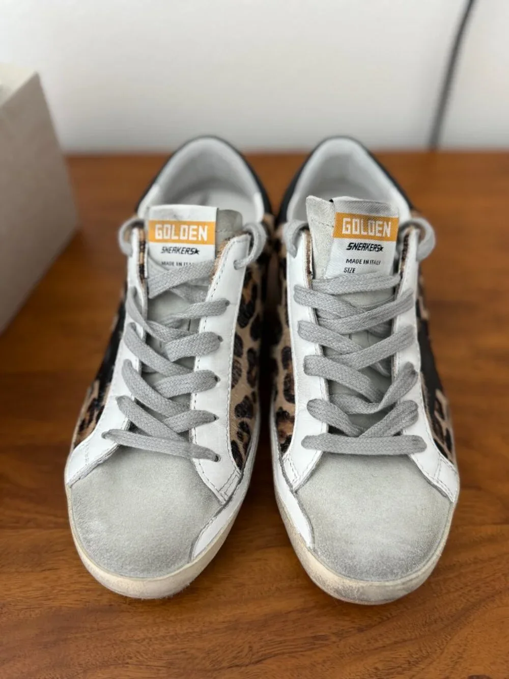 NWT Golden Goose Leopard Super-Star Classic Sneakers - Picture 2 of 6